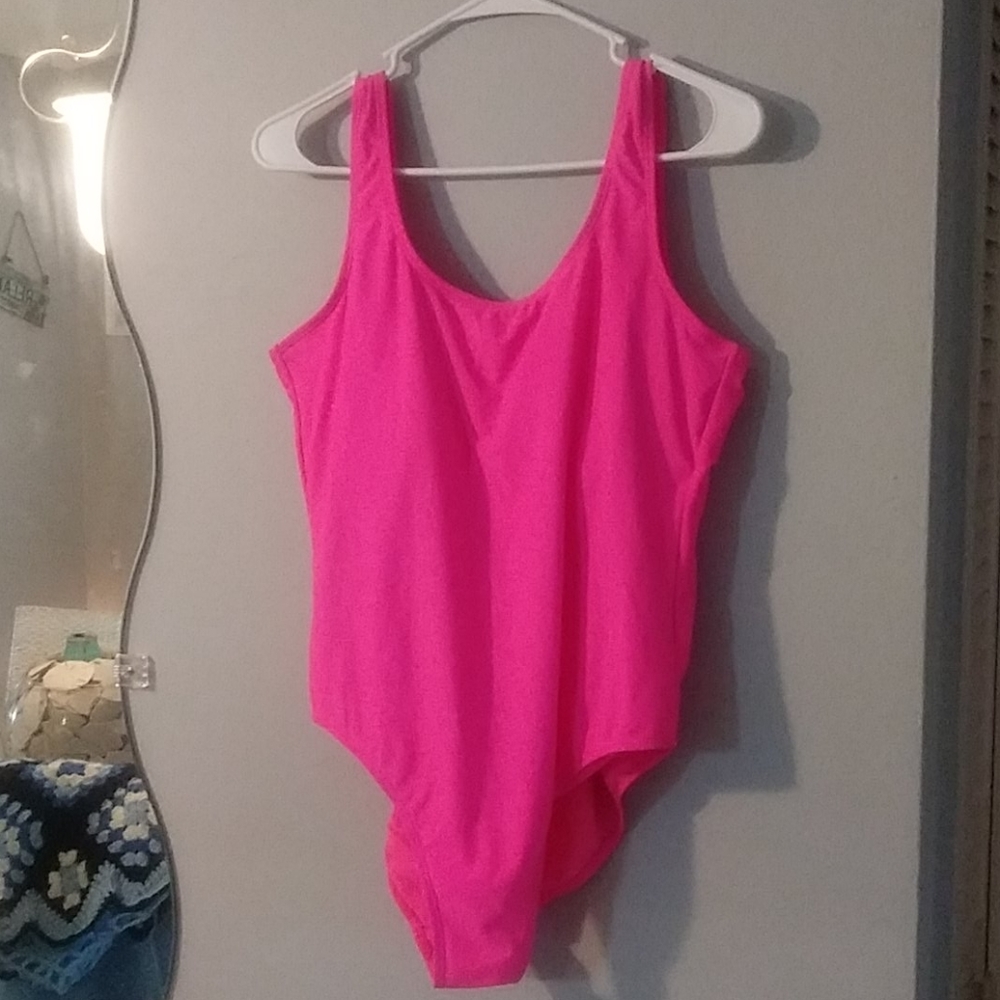Pink 1 Piece Swimsuit